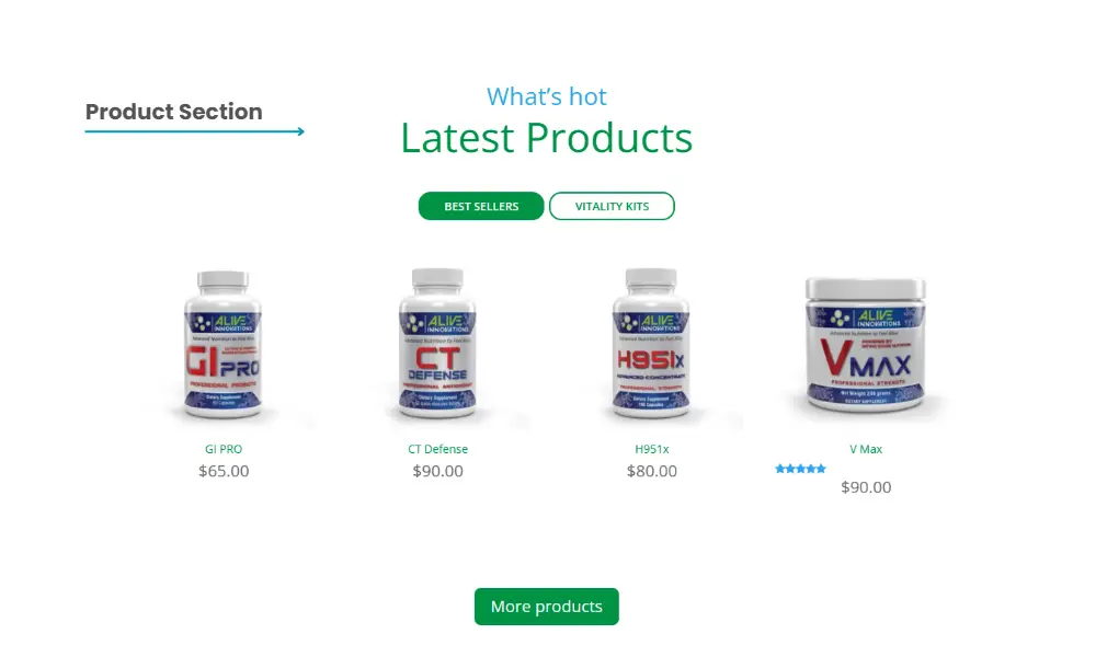 Supplements - Microsites Alive Innovations